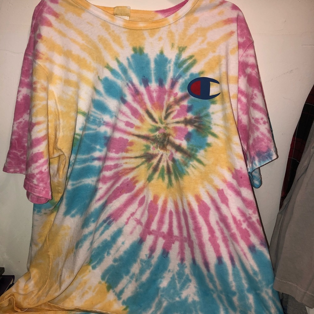 Tie-dye champion shirt!